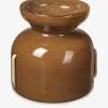 Vase verre souffle marron - broste copen...