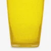 Verre a eau bubble jaune - zani serafino