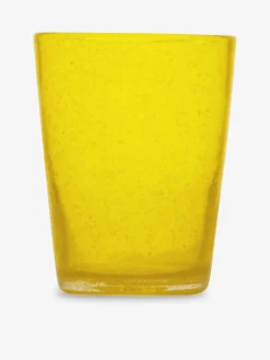 Verre a eau bubble jaune - zani serafino