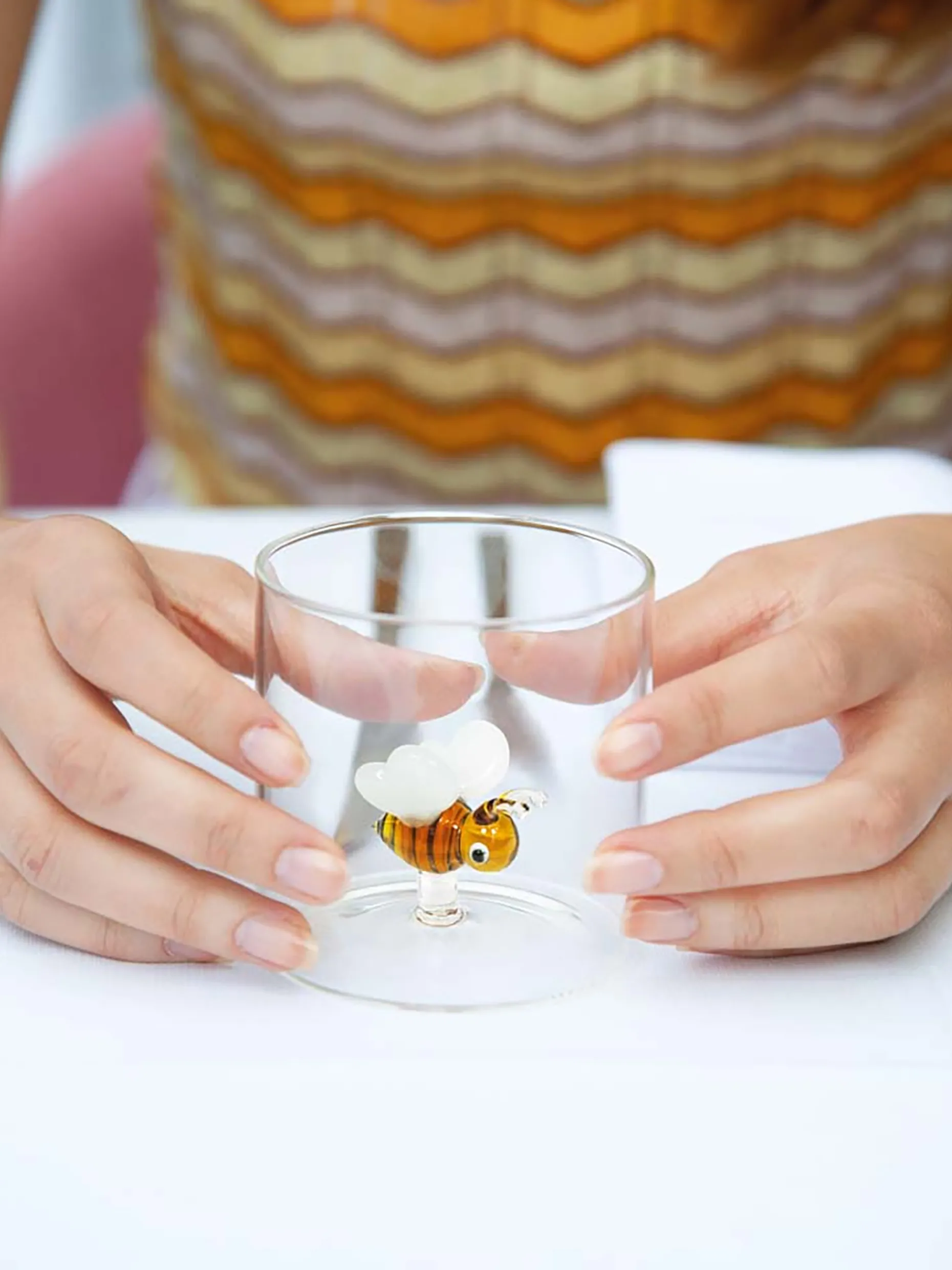 Verre figurine abeille - wd lifestyle easylife